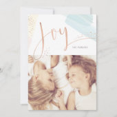 Modern Joy Holiday-fotokaart Feestdagenkaart (Voorkant)