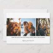 Modern Joy Holiday Photo Card Feestdagenkaart (Achterkant)