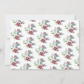 Modern | Joy Peace Love | Foto Greenery Foliage Feestdagenkaart (Achterkant)