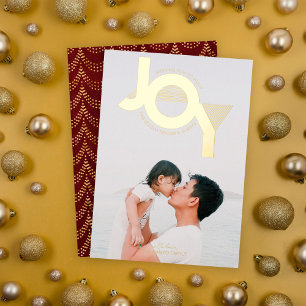 Modern Joy Photo Folie Holiday Kaart
