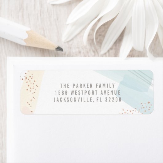 Modern Joy Return-adreslabel Etiket (Insitu)