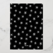 Modern Joy Roos Gold Foto Folie Feestdagenkaart (Achterkant)