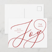 Modern Joy script corporate/business design Briefkaart (Voorkant / Achterkant)