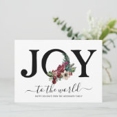 Modern Joy Typography Floral (Staand voorkant)