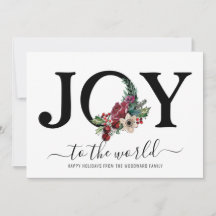 Modern Joy Typography Floral