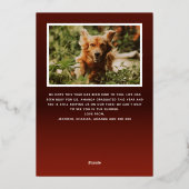 Modern JOY Typography Folie Feestdagenkaart (Achterkant)