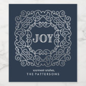 Modern Joy | Vakantie Wijn Etiket (Enkel label)