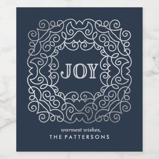 Modern Joy | Vakantie Wijn Etiket (Enkel label)