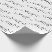 Modern Joyful Family Christmas  Cadeaupapier (Hoek)