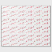 Modern Joyful Family Christmas  Cadeaupapier (Vlak)