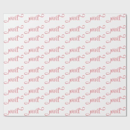 Modern Joyful Family Christmas Cadeaupapier (Vlak)