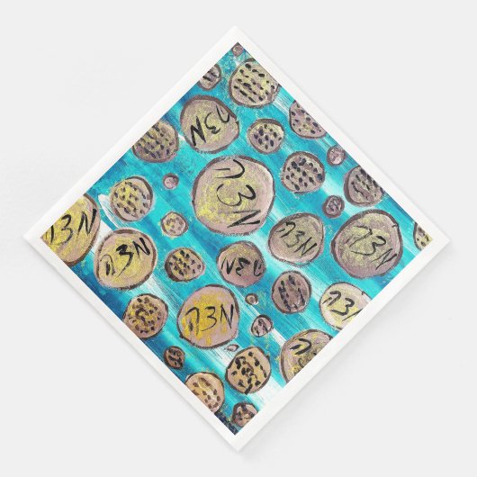 Modern Joyful Matzah Servet (Hoek)