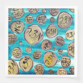 Modern Joyful Matzah Servet (Voorkant)