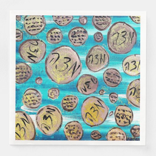 Modern Joyful Matzah Servet (Voorkant)