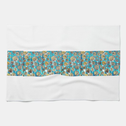 Modern Joyful Matzah Theedoek (Horizontaal)