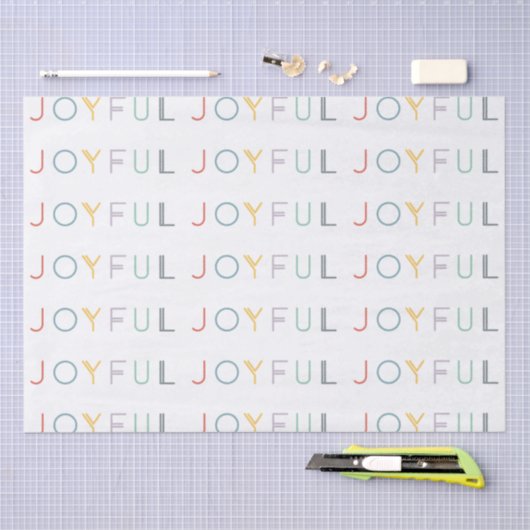 modern joyful pastelscriptpapier voor feestgoed tissuepapier (Craft)
