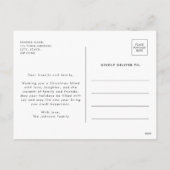 Modern Joyful Script Photo Holiday Briefkaart (Achterkant)
