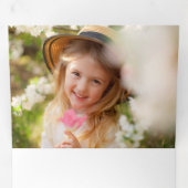 Modern Joyful Typography Half Arch 2-foto Drieluik Wenskaart (Binnenzijde eerst)