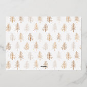 Modern Joyful Typography Half Arch 2-foto Folie Feestdagenkaart (Achterkant)