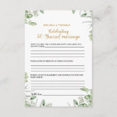 Modern Jubileum 50e bruiloft partij spel Kaart (Voorkant)