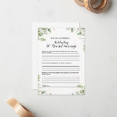 Modern Jubileum 50e bruiloft partij spel Kaart Notitiekaartje (Voorkant / Achterkant in situ)