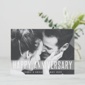 Modern Jubileum | Naam van fotoliefhebber Happy Co (Staand voorkant)