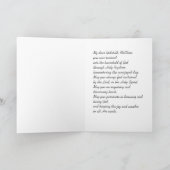 Modern Jubileum van Doopsel in Blauwe Groet Kaart (Binnen)