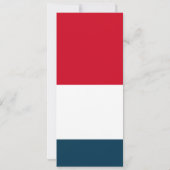 Modern Juli 4th Backyard BBQ Party Rood Wit Blauw Kaart (Achterkant)