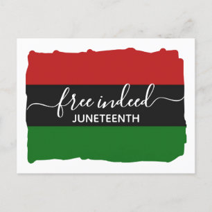 Modern JUNETEENTH-vrij Briefkaart