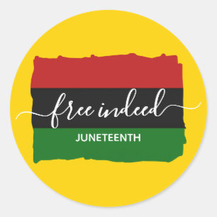 Modern JUNETEENTH-vrij Ronde Sticker
