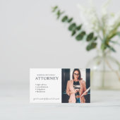 Modern Jurist Foto Professioneel Visitekaartje (Staand voorkant)