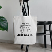 Modern Just Dua It Moslim Islamitische Pun Canvas Tote Bag