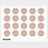 Modern Just in Hoesje Wedding Recovery Kit Ronde Sticker (Vel)