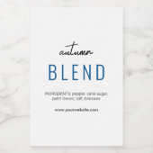 Modern kaars of Potpourri Label Voedselcontainer Etiket (Enkel label)