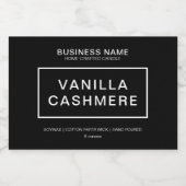 Modern kaarsenetiket voedselcontainer etiket (Enkel label)