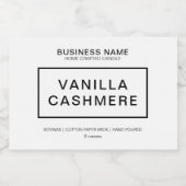 Modern kaarsenetiket voedselcontainer etiket (Enkel label)