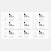 Modern kaarsenlabel labels (Vel)