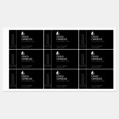 Modern kaarsenlabel labels (Vel)