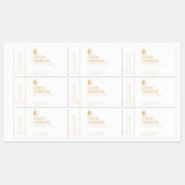 Modern kaarsenlabel labels (Vel)