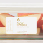 Modern kaarsenlabel labels (Aangebracht)