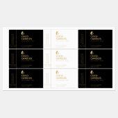 Modern kaarsenlabel labels (Vel)