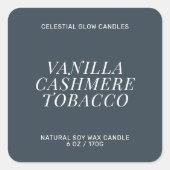 Modern kaarslabel minimale product sticker (Voorkant)