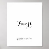 Modern kalligrafie favors bord poster (Voorkant)