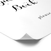 Modern kalligrafie gastboek bord poster (Hoek)