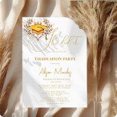 Modern kalligrafie script Afstuderen ze deed het Kaart