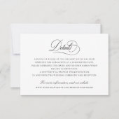 Modern kalligrafie script Elegant Details invoegen Kaart (Voorkant)