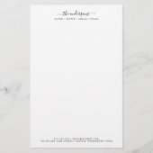 Modern kalligrafie script gepersonaliseerde famili briefpapier (Voorkant)