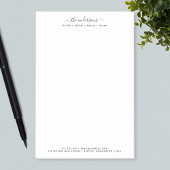 Modern kalligrafie script gepersonaliseerde famili post-it® notes