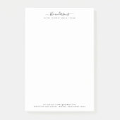 Modern kalligrafie script gepersonaliseerde famili post-it® notes (Voorkant)