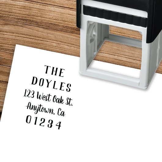 Modern kalligrafie script | Retouradres Zelfinktende Stempel